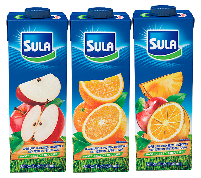 Jugos manzana, naranja y ponche de frutas 940 ml