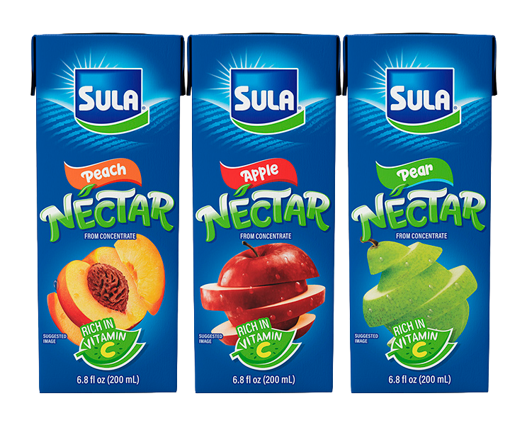 Néctares melocotón, manzana y pera 200 ml